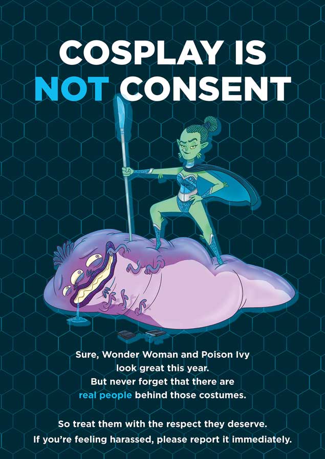 Cosplay is Not Consent Poster FACTS Fall 2017