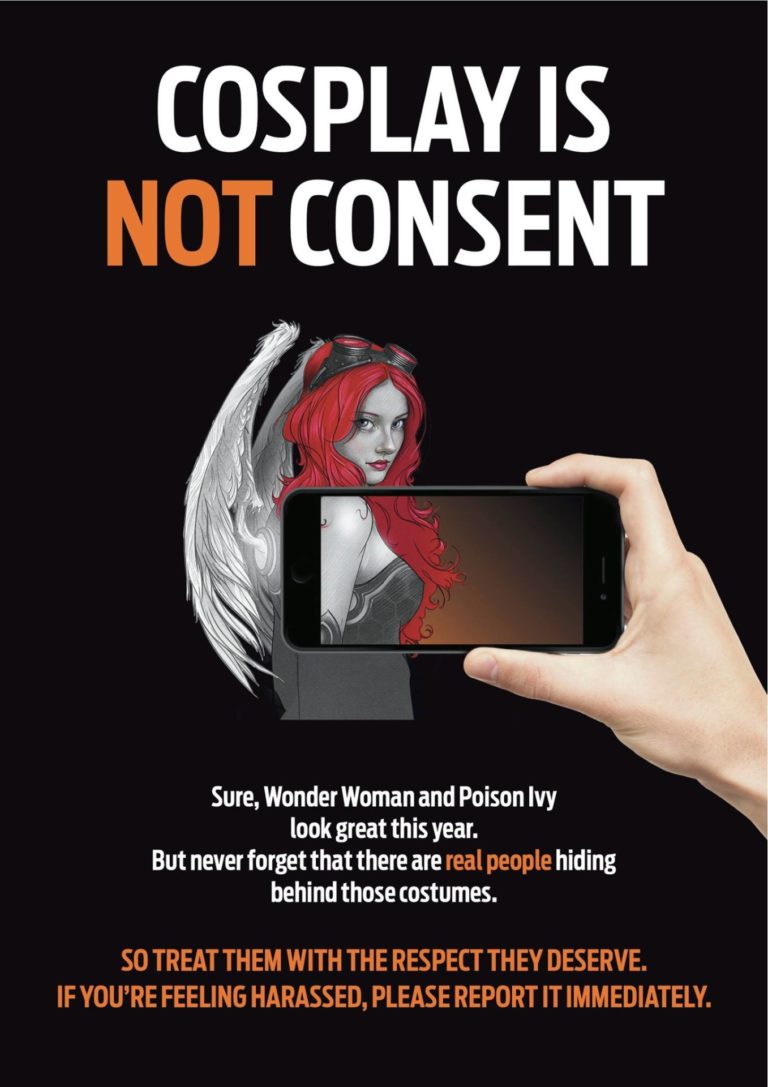 Cosplay is Not Consent Poster FACTS Fall 2015
