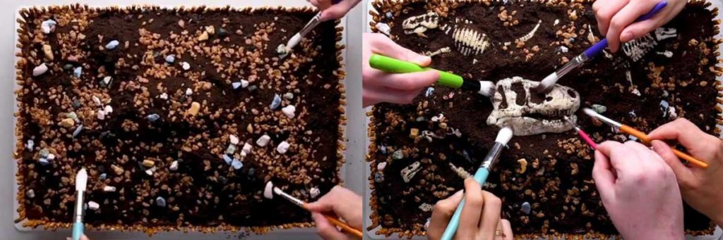 Jurassic Park Themed Chocolate Cake